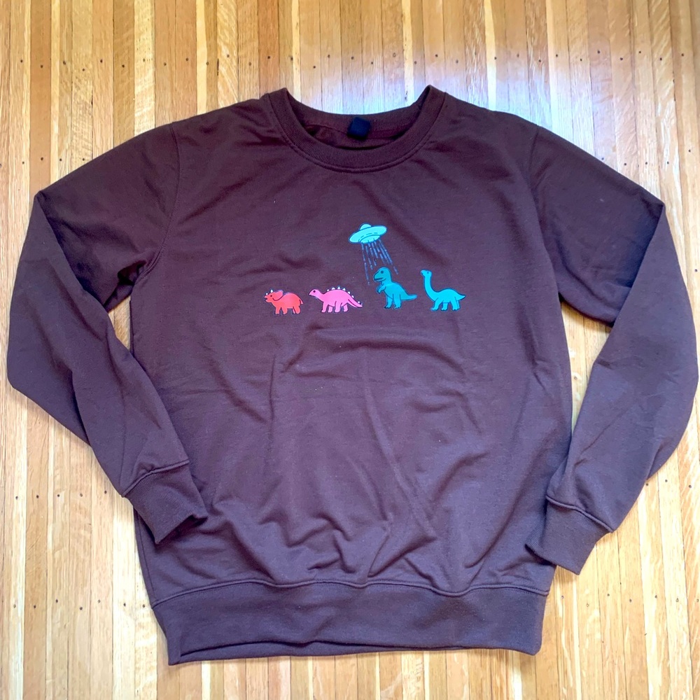 Men’s SHEIN dinosaur crewneck sweatshirt
